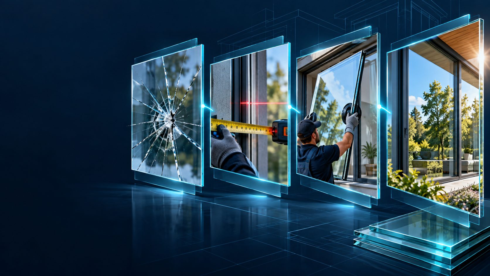 Window Glass Repair detail